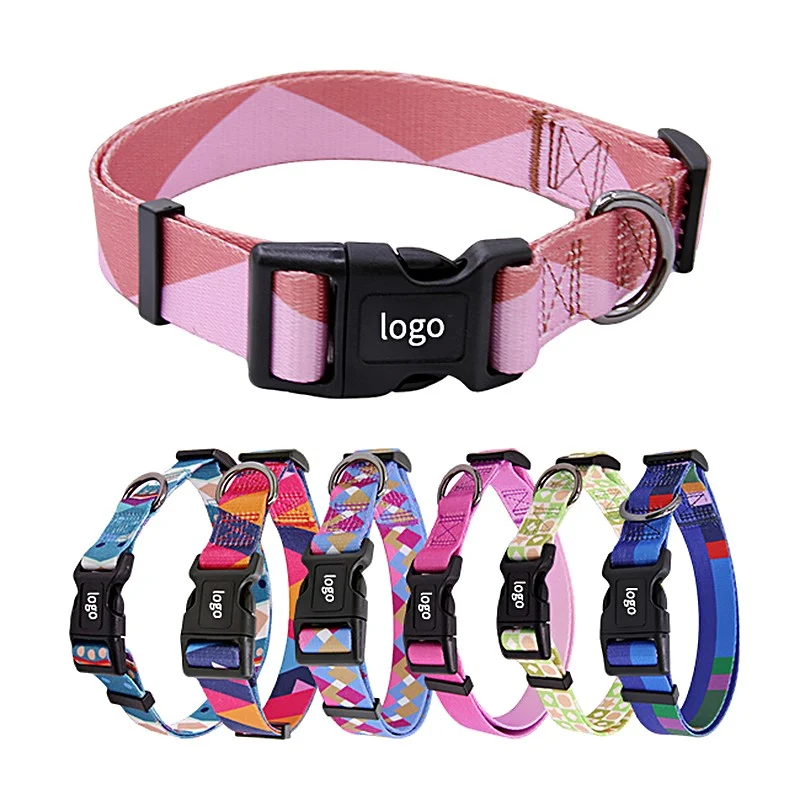 China Wholesale Custom Printed Adjustable Pet Collar