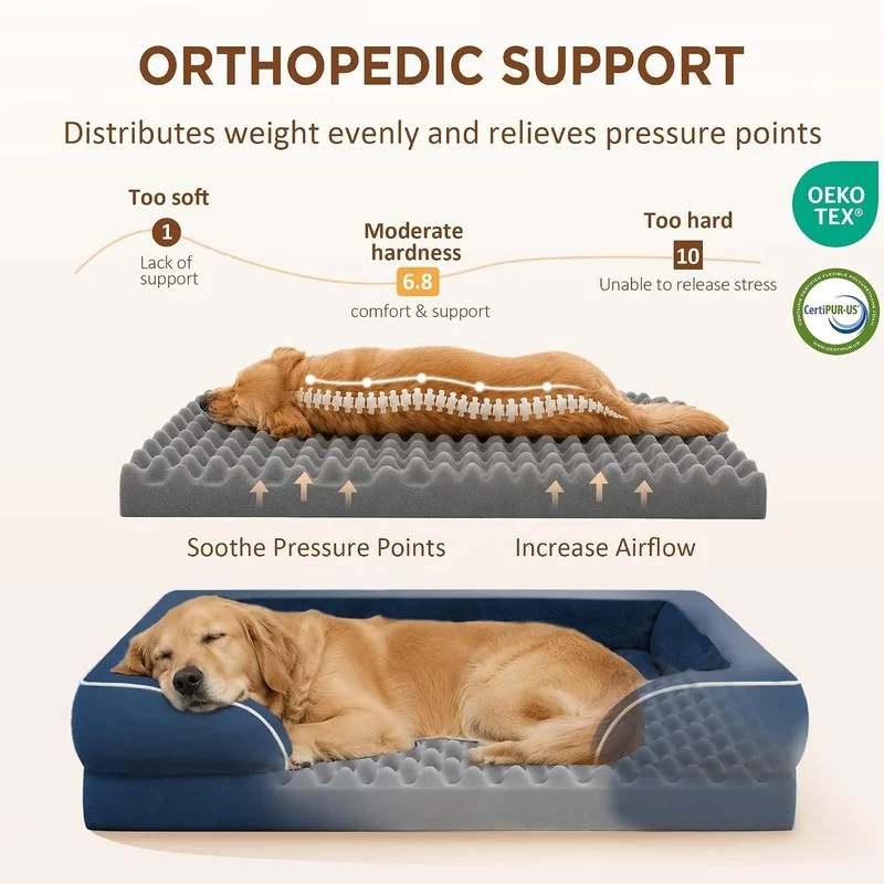 Wholesale Custom Waterproof Orthopedic Dog Bed China Factory