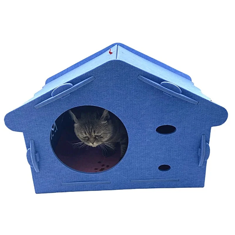 China Supplier Wholesale Custom Folding Felt Large Cat Bed