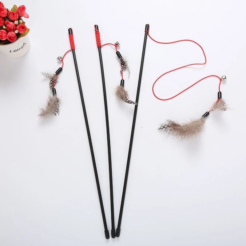 Wholesale Feather Bell Plastic Cat Toy China Factory