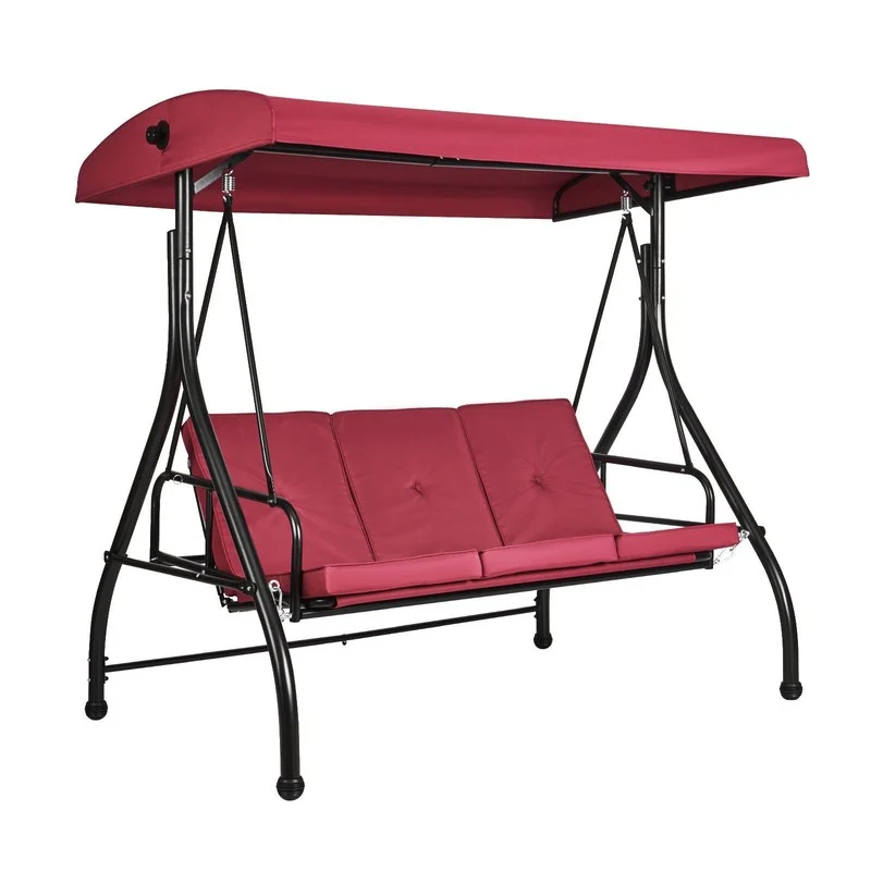 China Wholesale Adjustable 3 Seat Outdoor Swing Chair