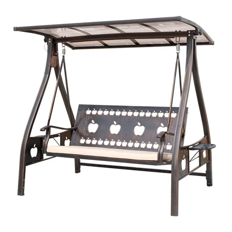 China Wholesale Aluminum Wood Grain Outdoor Swing Supplier